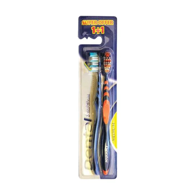 Дентал / Dental Total Clean Medium Четка за зъби 1+1