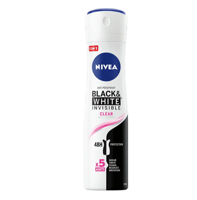 Нивеа / Nivea Deo Black & White Invisible Дезодорант спрей 150мл