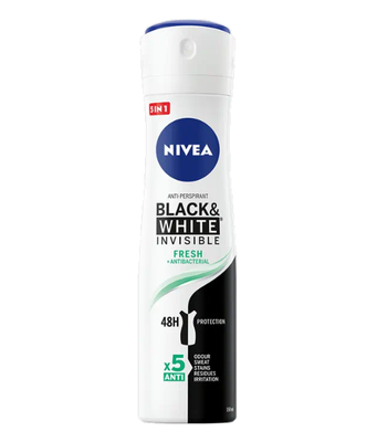 Нивеа / Nivea Black & White Invisible Fresh Дезодорант спрей 150мл