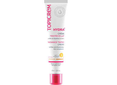 Топикрем / Topicrem Hydra + Хидратиращ оцветен крем за лице SPF50+ 40 мл Среден