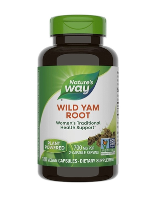 Див Ям (корен) / Wild Yam Root капсули 350 mg x 180 Nature's Way