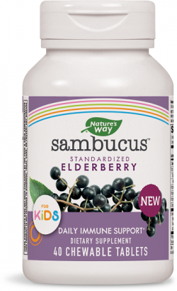 Самбукус / Sambucus Деца Дъвчащи Таблетки х 40 Nature’s Way