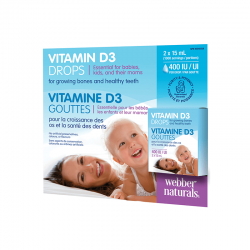 Витамин D3 /Vitamin D3 капки 400 IU Флакон 2 х 15 мл 500 дози Webber Naturals