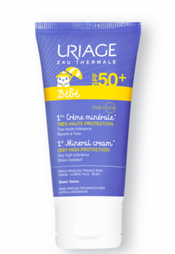 Уриаж Бебе / Uriage Bеbe Минерален Слънцезащитен Крем SPF50+ 50мл
