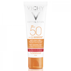 Виши / Vichy Capital Soleil Слънцезащитен крем с антиоксидантен ефект 3-в-1 SPF50 50мл