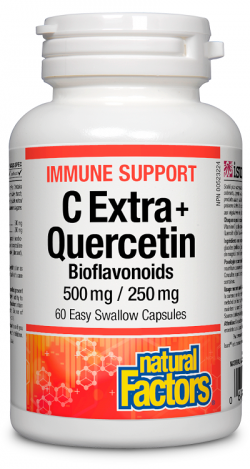 C Екстра 500мг + Кверцетин 250мг / C Extra + Quercetin Bioflavonoids капсули х 60
