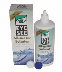 Ай Сий / Eye See Универсален разтвор за лещи х360 мл